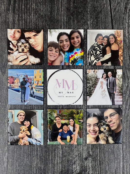 Custom 2x2 Photo Magnets (Set of 9)