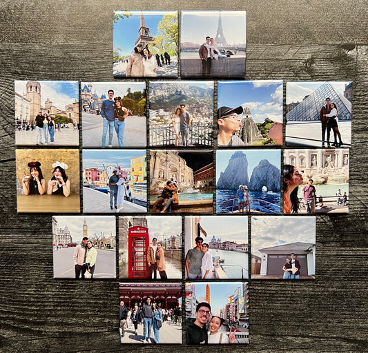 Custom 2 x 2 Photo Magnets (set of 18)