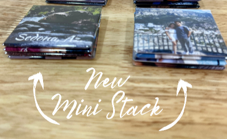 Custom Photo Magnets-"Mini Short Stack" Set of 4 (2x2 Individual Prints)