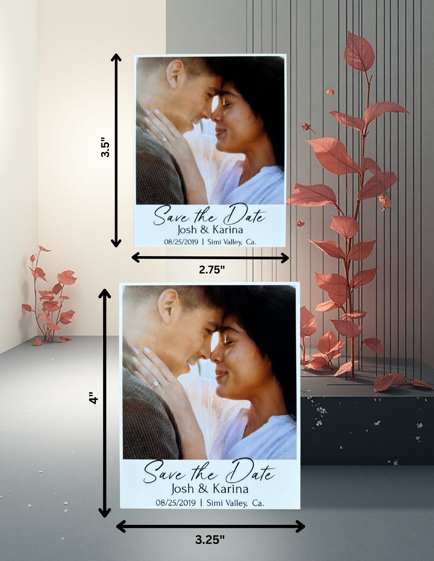 Personalized - Retro Photo Magnets